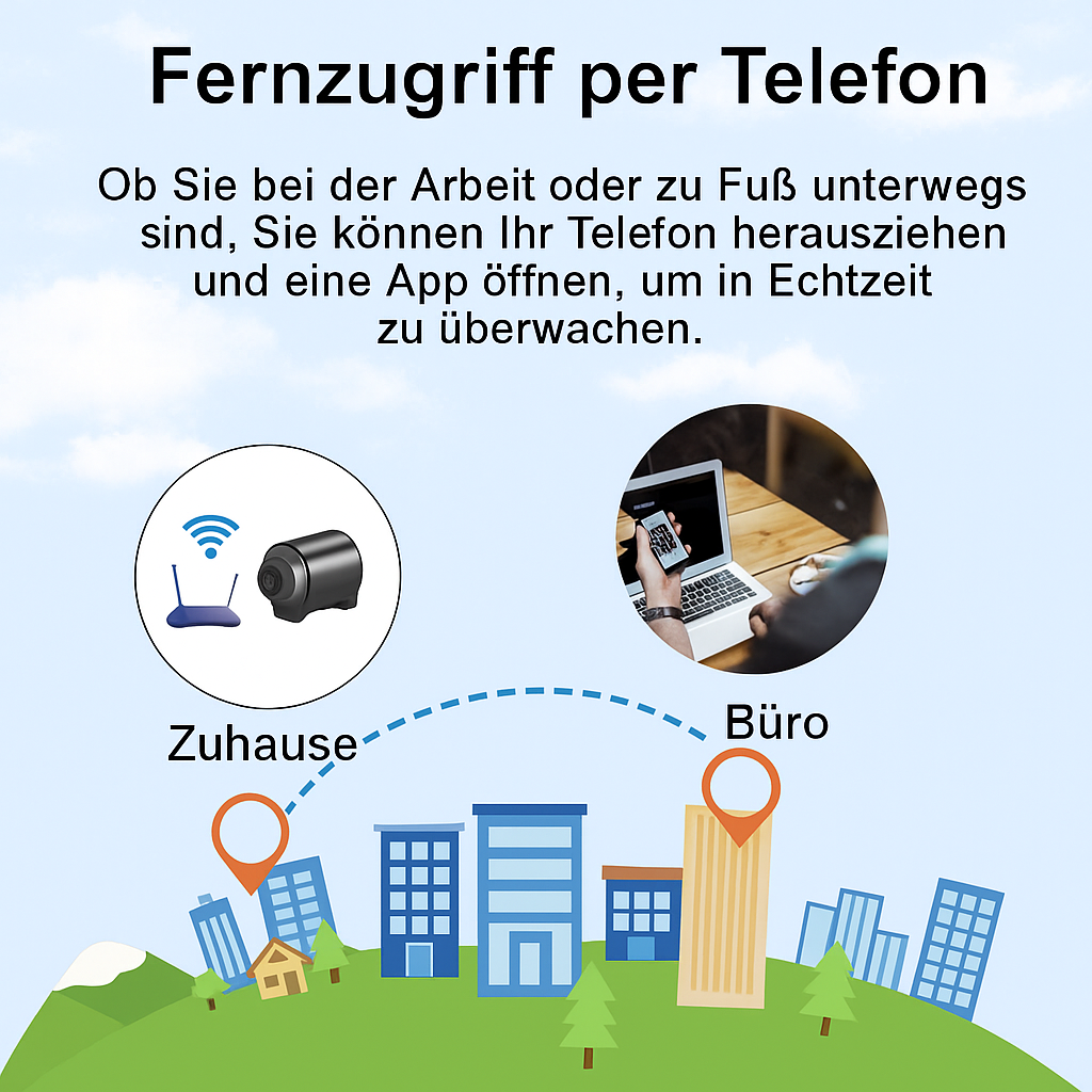 Mini WiFi Security Camera with Night Vision and Motion Detection
