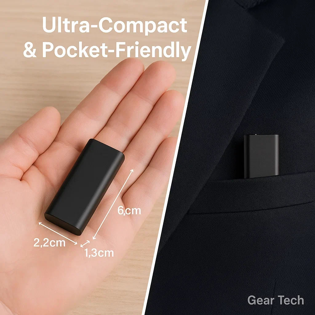 Miniature Voice Recorder – Small, Discreet Audio Capture with Voice Activation