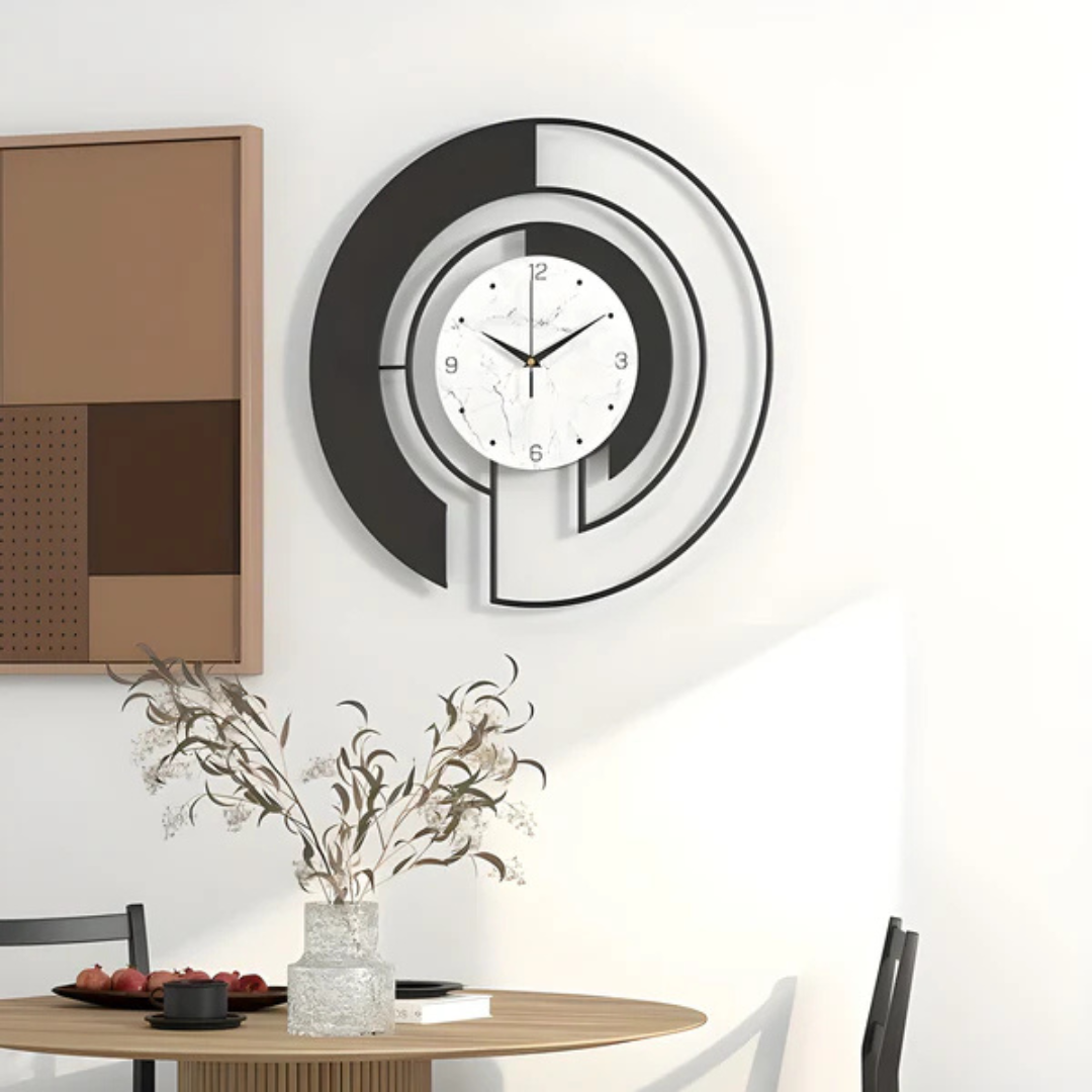 Minimalist Nordic Style Metal Wall Clock