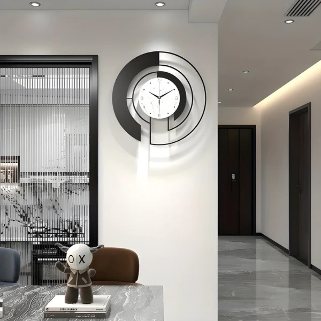 Minimalist Nordic Style Metal Wall Clock