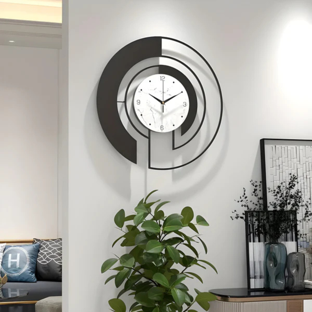 Minimalist Nordic Style Metal Wall Clock
