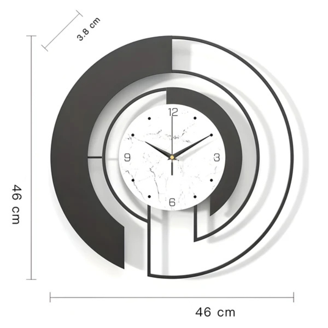 Minimalist Nordic Style Metal Wall Clock