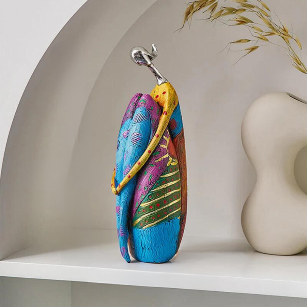 Modern Abstract Resin Woman Sculpture