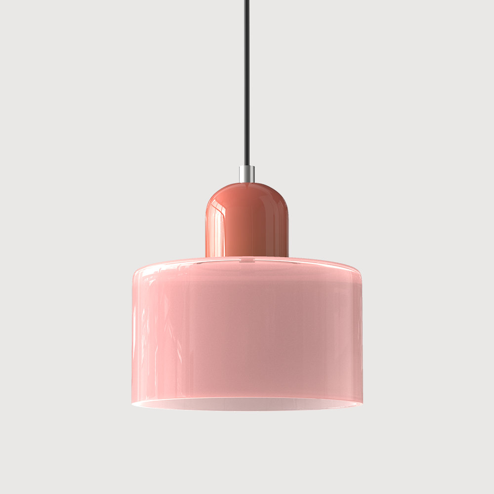 Modern Colored Glass Geometric Pendant Lamp