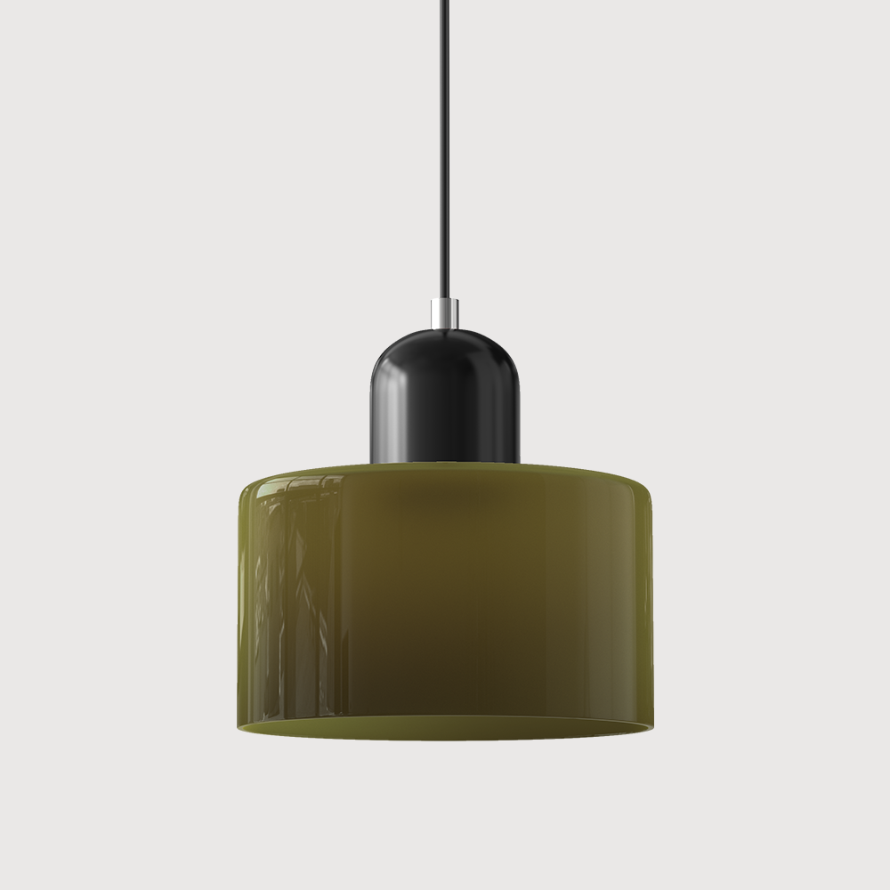 Modern Colored Glass Geometric Pendant Lamp