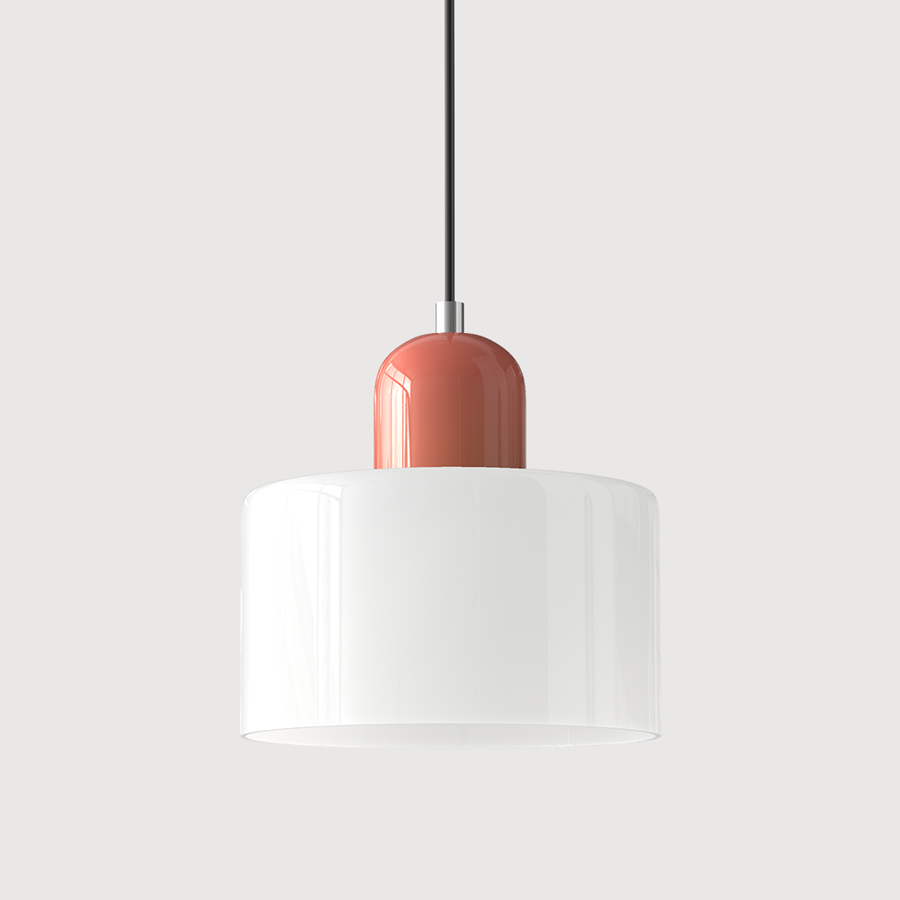 Modern Colored Glass Geometric Pendant Lamp