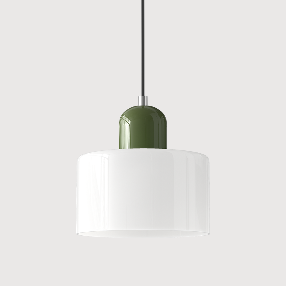 Modern Colored Glass Geometric Pendant Lamp
