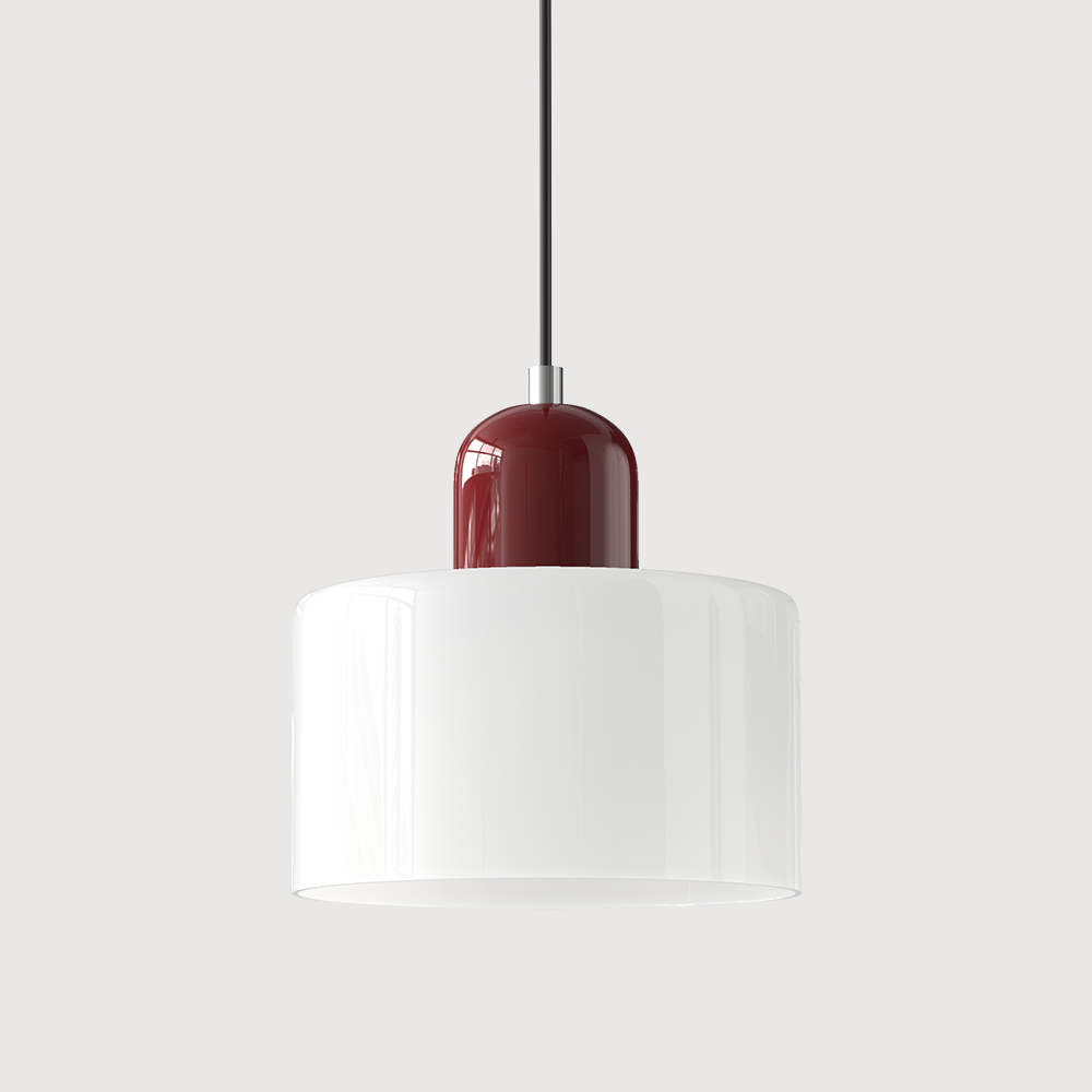 Modern Colored Glass Geometric Pendant Lamp