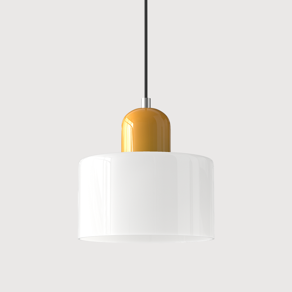 Modern Colored Glass Geometric Pendant Lamp