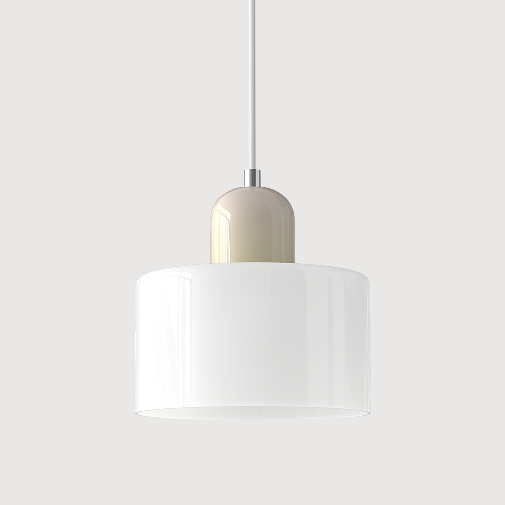 Modern Colored Glass Geometric Pendant Lamp