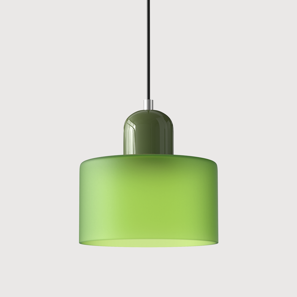 Modern Colored Glass Geometric Pendant Lamp