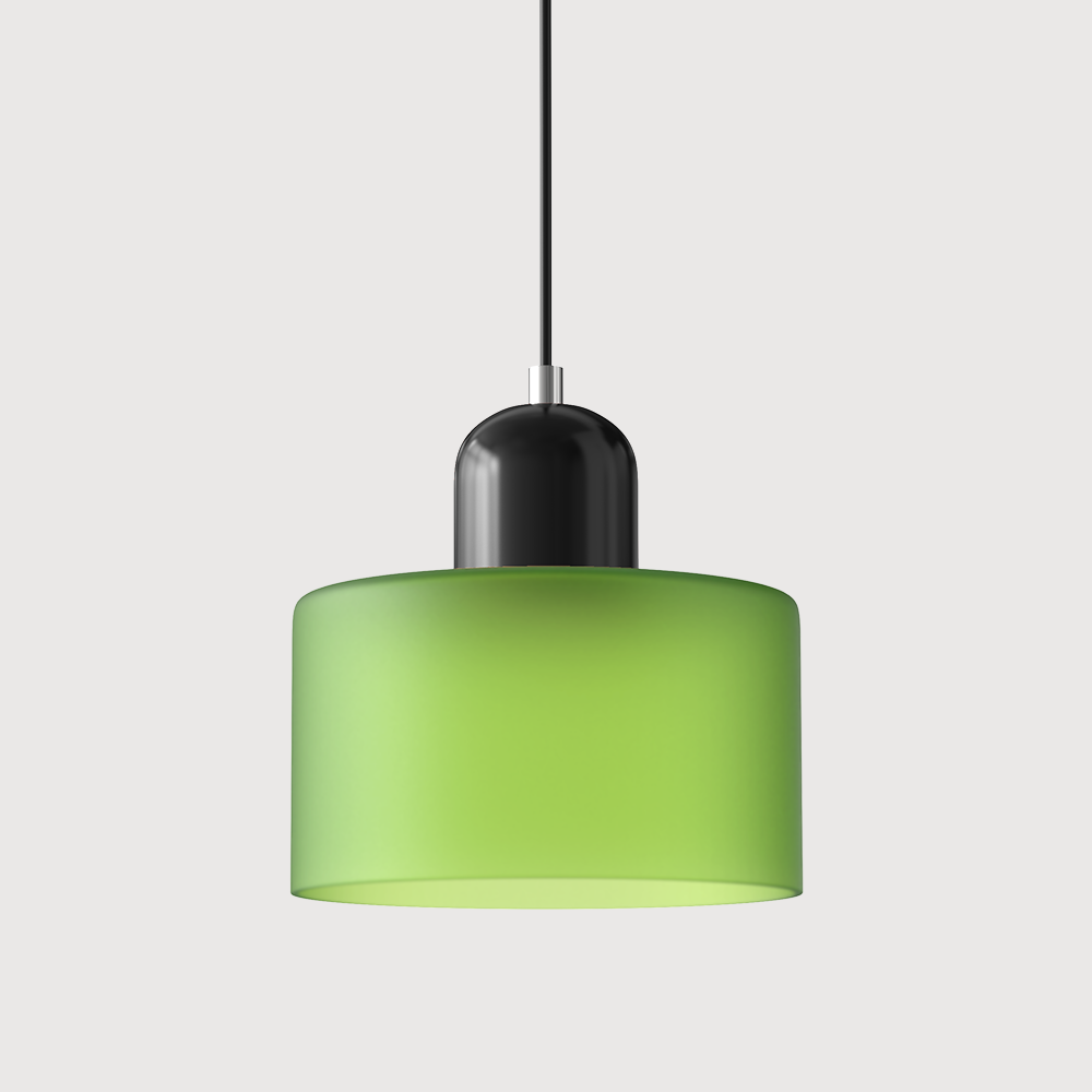 Modern Colored Glass Geometric Pendant Lamp