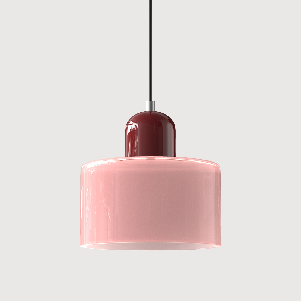 Modern Colored Glass Geometric Pendant Lamp