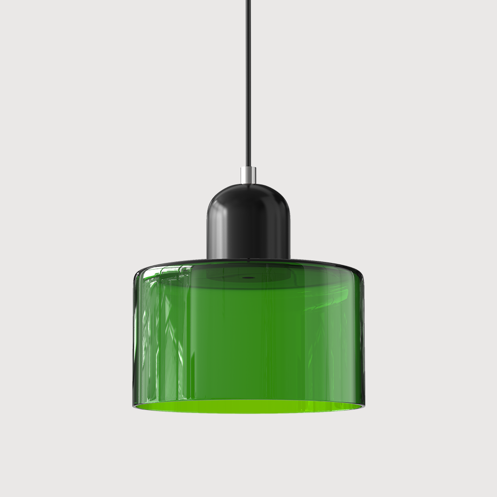 Modern Colored Glass Geometric Pendant Lamp