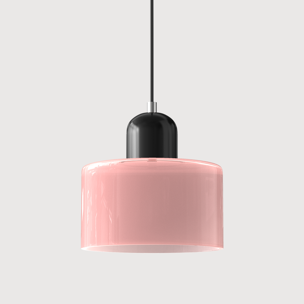 Modern Colored Glass Geometric Pendant Lamp