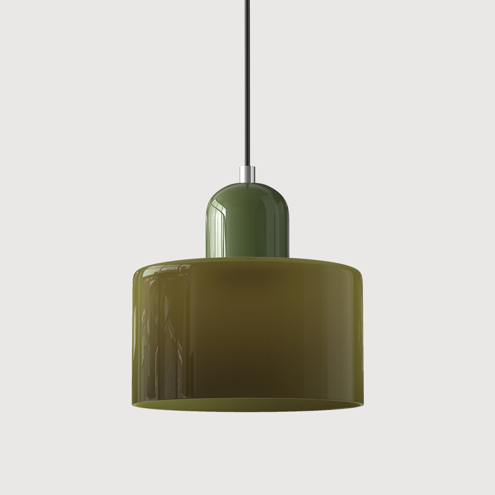 Modern Colored Glass Geometric Pendant Lamp