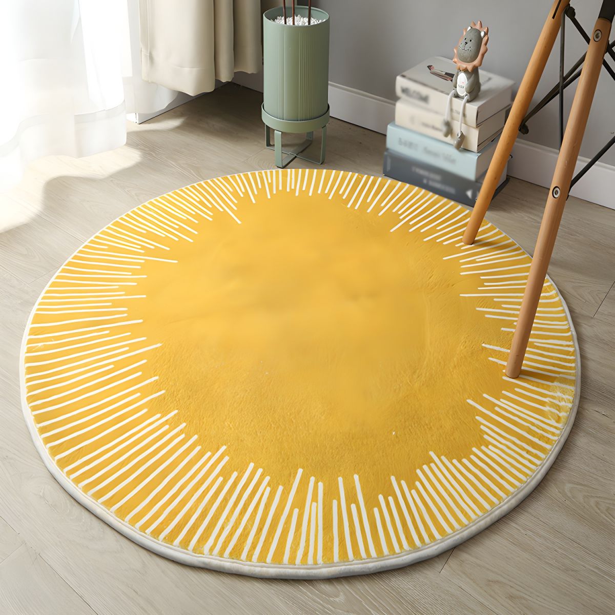 Modern Design Anti-Slip Polyester Rug