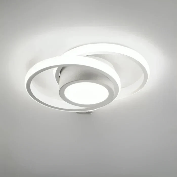 Modern Double-Ring LED Ceiling Light