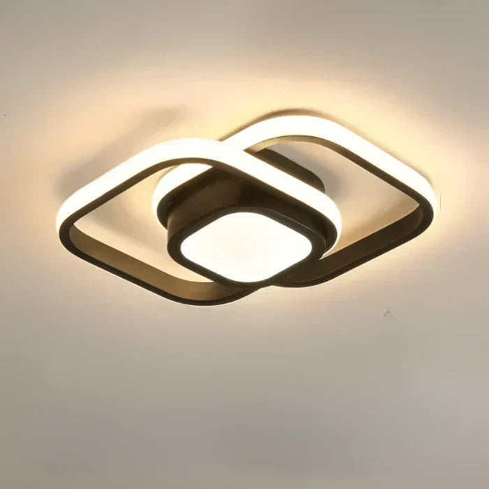 Modern Double-Ring LED Ceiling Light