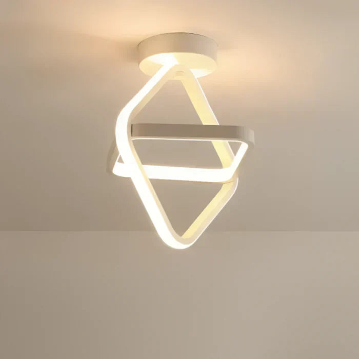 Modern Double-Ring LED Ceiling Light