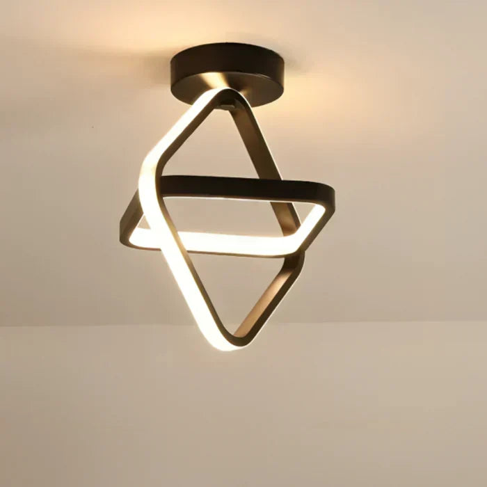 Modern Double-Ring LED Ceiling Light