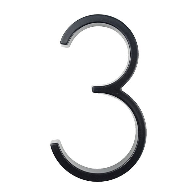 Modern House Number Sign