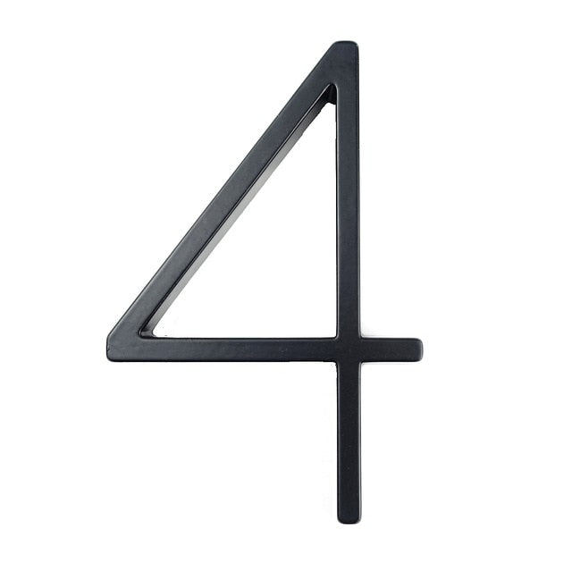 Modern House Number Sign