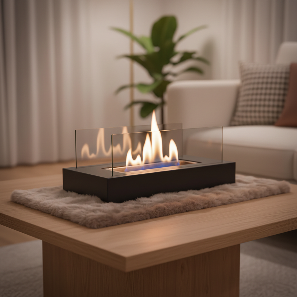 Modern Indoor/Outdoor Fire Feature