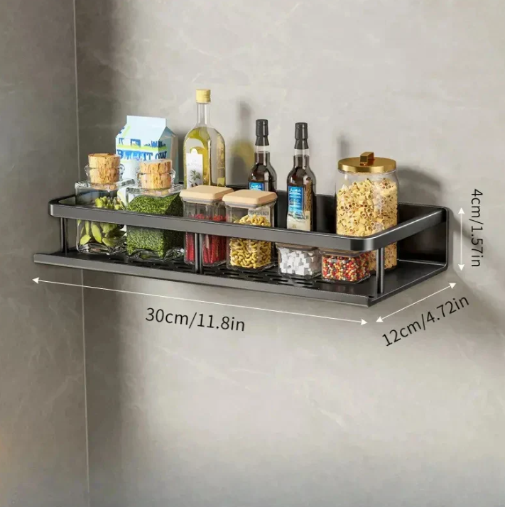 Modern Kitchen Shelf with Space-Saving Design