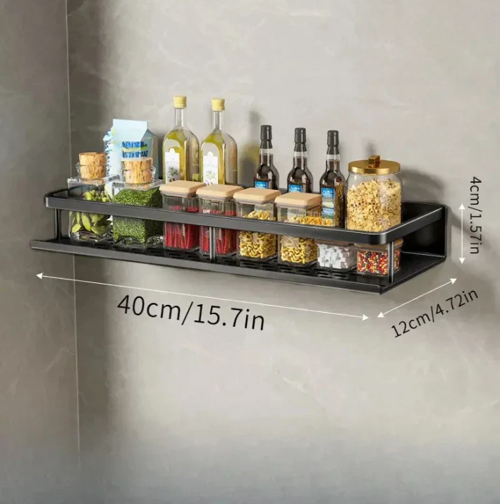 Modern Kitchen Shelf with Space-Saving Design