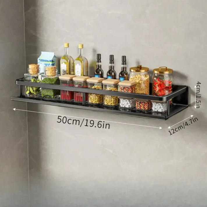 Modern Kitchen Shelf with Space-Saving Design