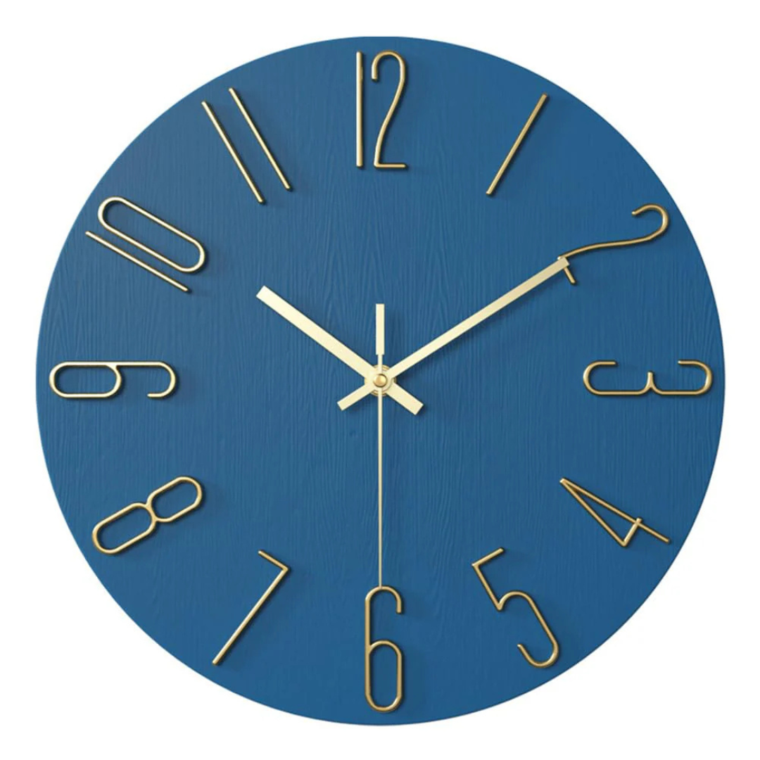 Modern Minimalist Silent Quartz Wall Clock for Living Room