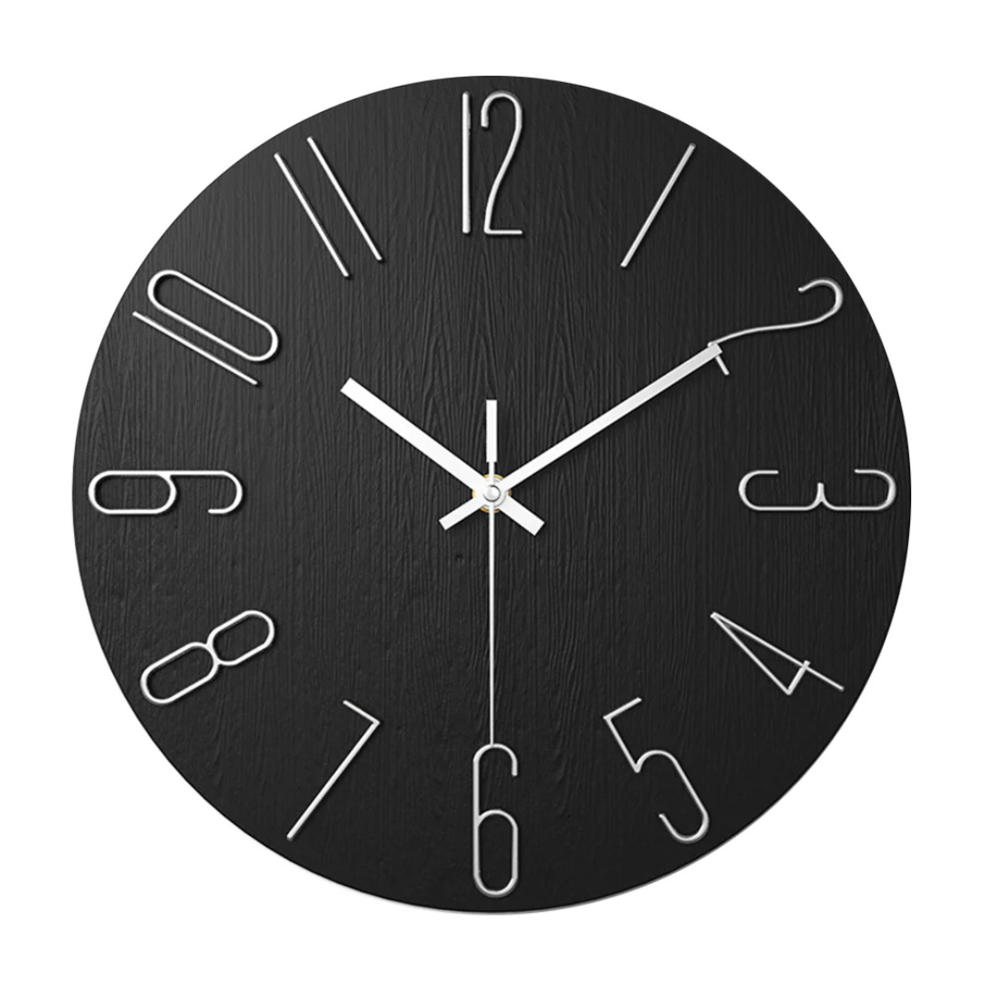 Modern Minimalist Silent Quartz Wall Clock for Living Room