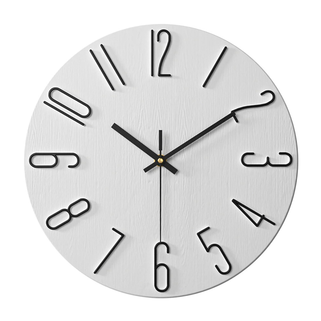 Modern Minimalist Silent Quartz Wall Clock for Living Room