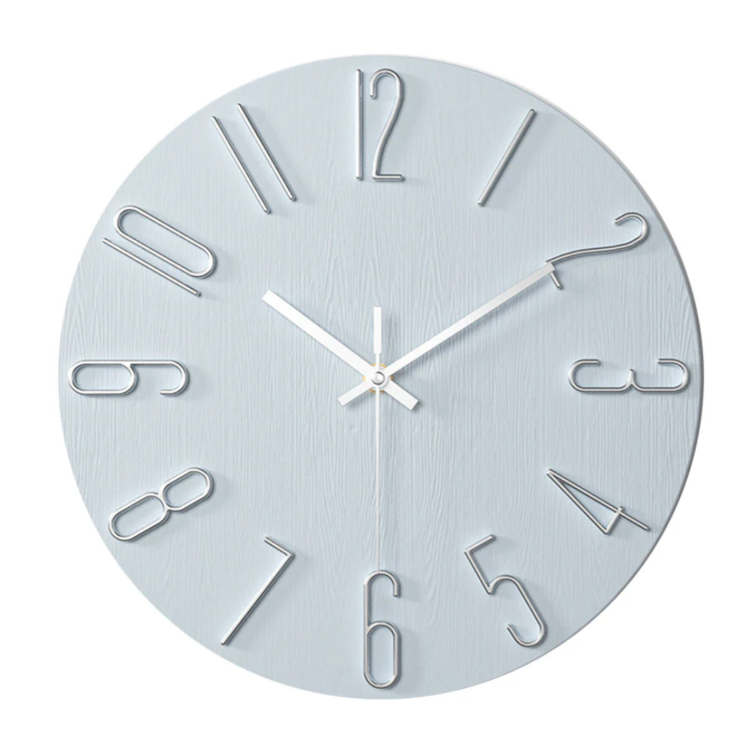 Modern Minimalist Silent Quartz Wall Clock for Living Room