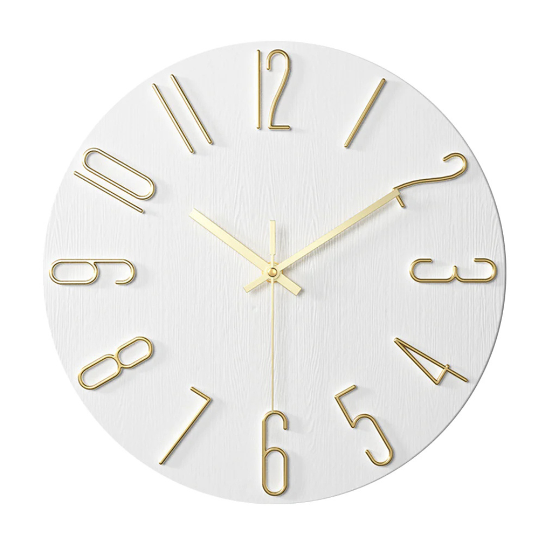 Modern Minimalist Silent Quartz Wall Clock for Living Room