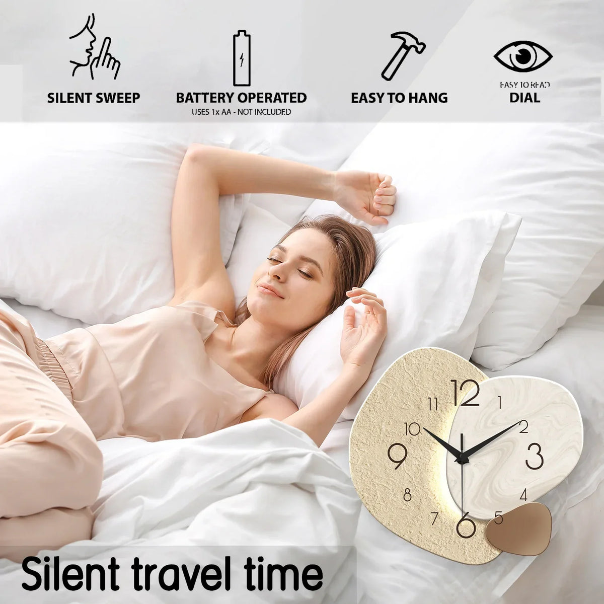 Modern Simple Silent Quartz Wall Clock