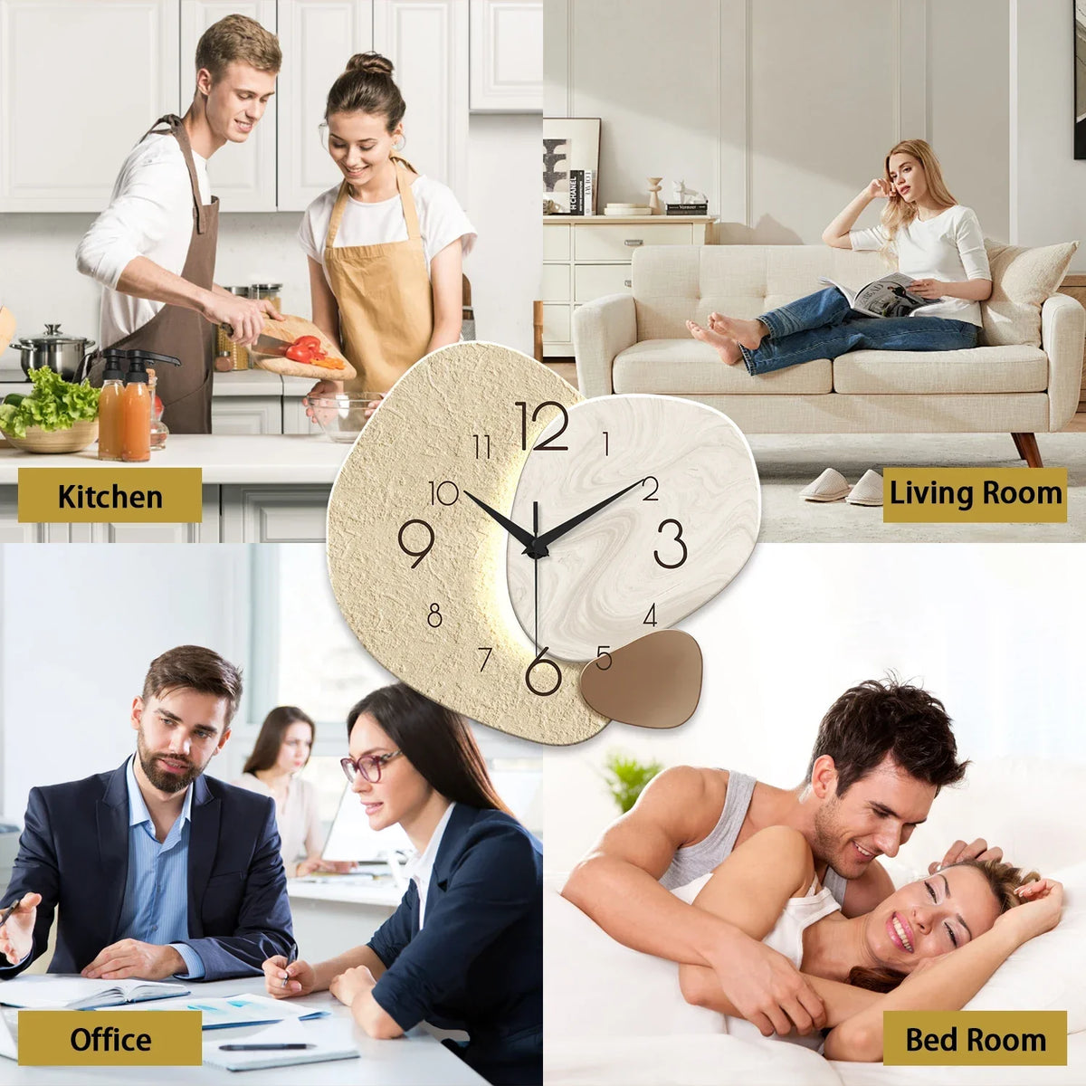 Modern Simple Silent Quartz Wall Clock