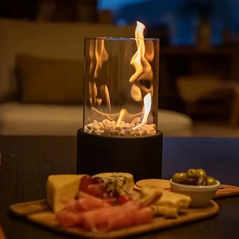 Modern Smokeless Bioethanol Tabletop Fireplace