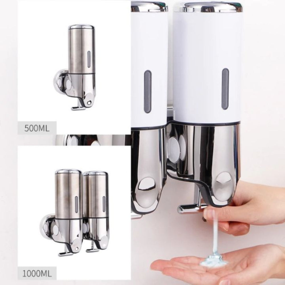 Modern Wall-Mounted Soap Dispenser for Liquid Soap, Lotion or Sanitiser