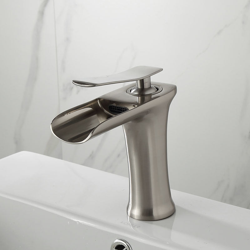 Modern Waterfall Bathroom Basin Tap