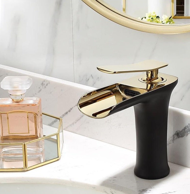 Modern Waterfall Bathroom Basin Tap