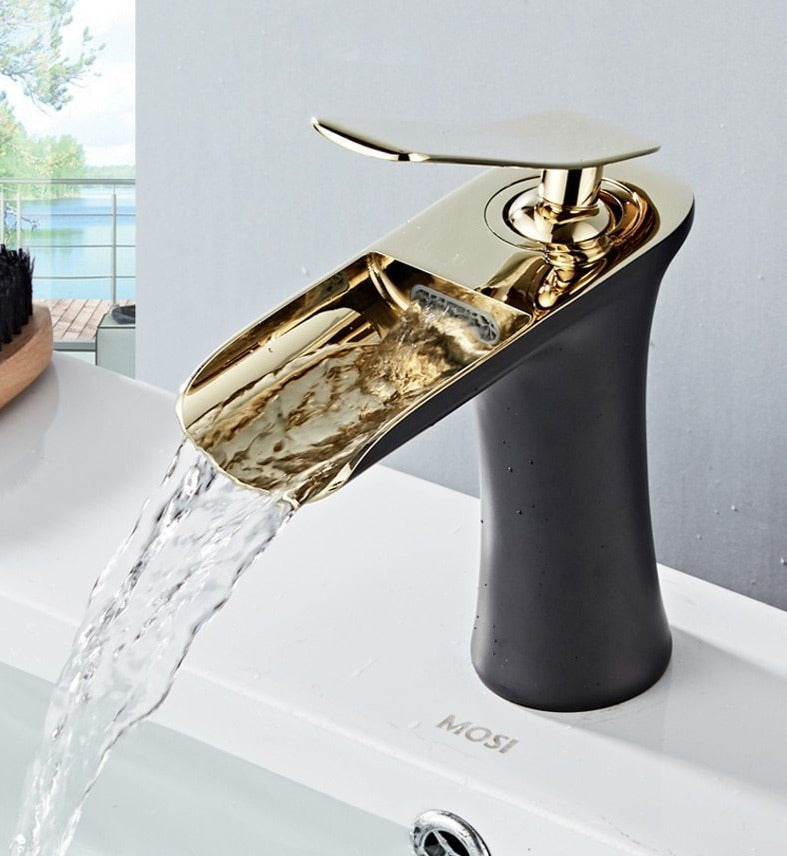 Modern Waterfall Bathroom Basin Tap