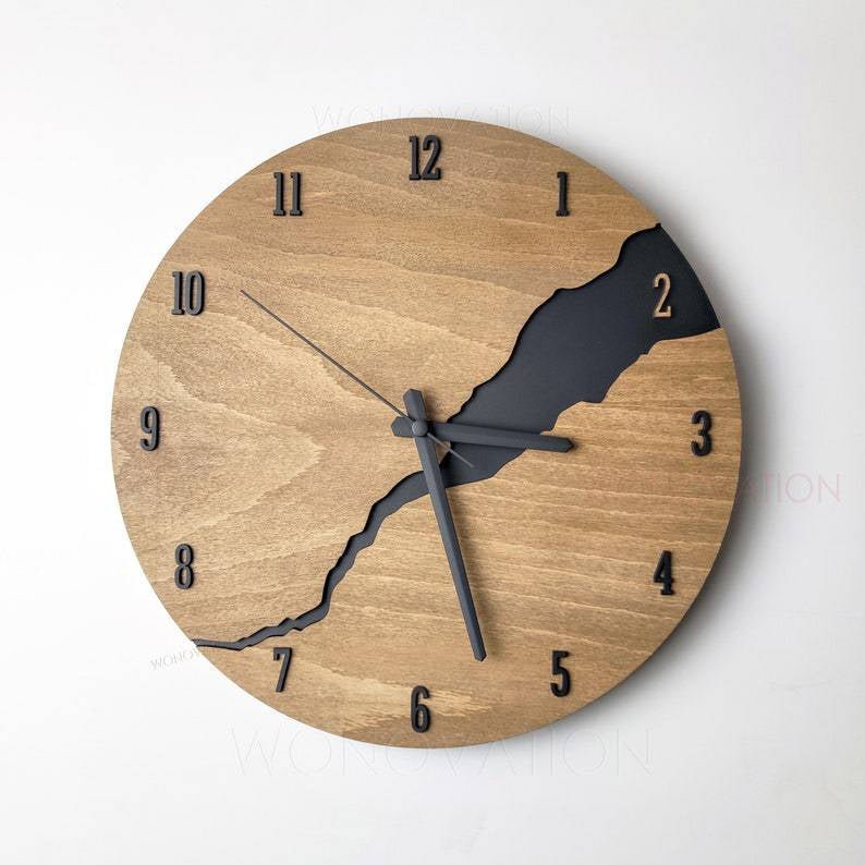 Modern Wooden Wall Clock