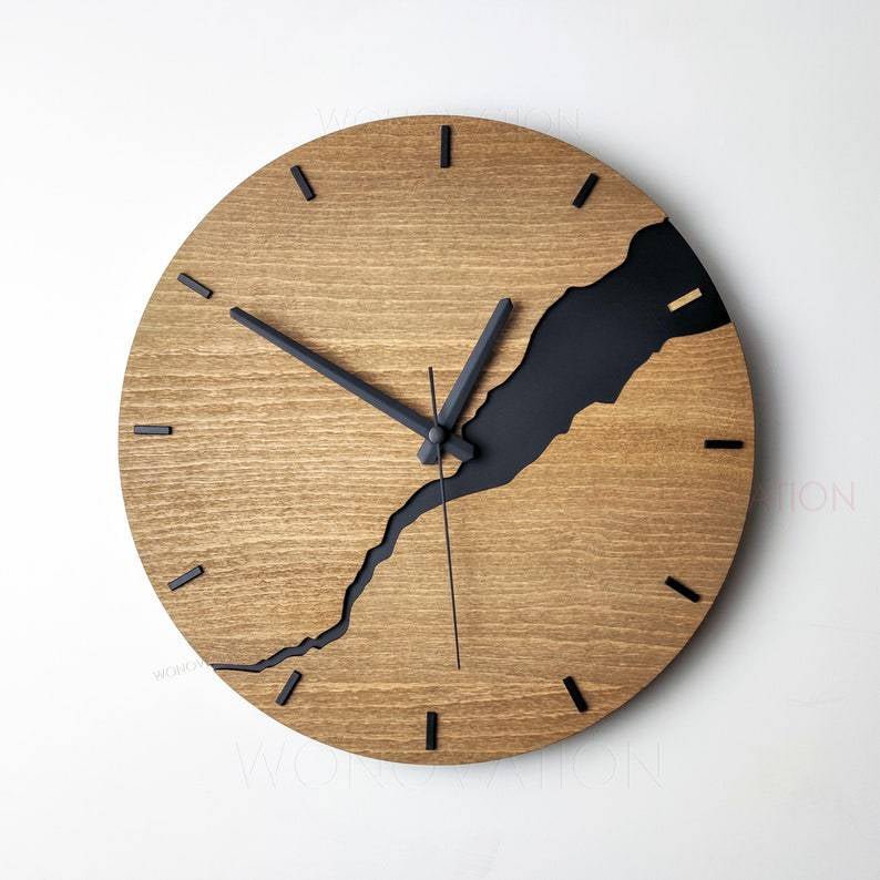 Modern Wooden Wall Clock