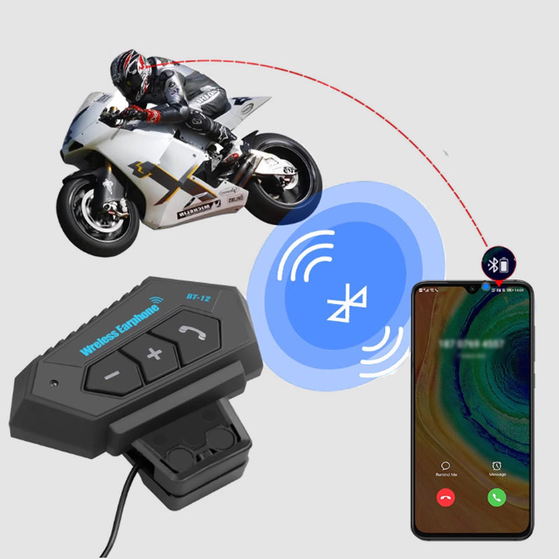 Motorcycle Helmet Bluetooth Headset with Noise Cancellation and Long Battery Life – Hands-Free Communication for Motorcyclists
