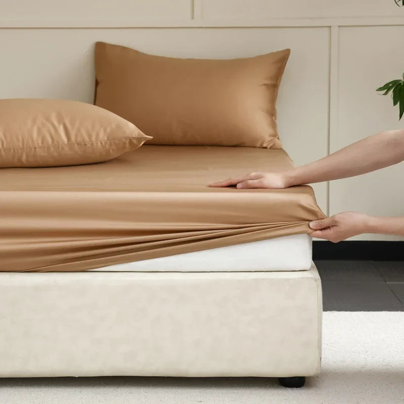 Mulberry Silk Fitted Bed Sheet - Breathable and Hypoallergenic Luxury Bedding for the Home