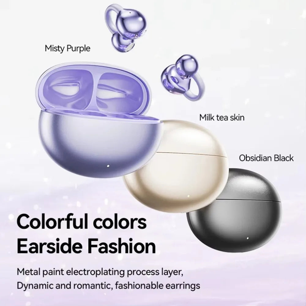 Multifunctional Comfortable Clip-On Earphones with Clear Sound