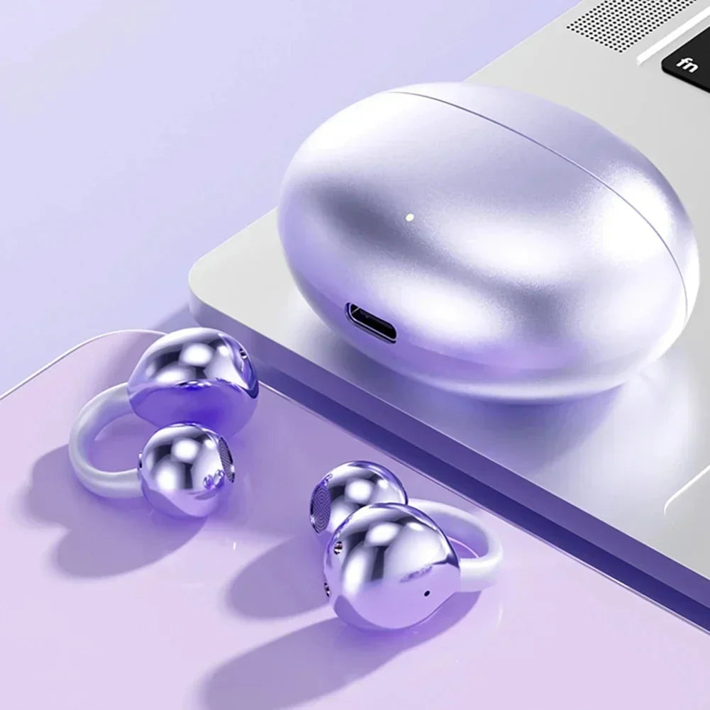 Multifunctional Comfortable Clip-On Earphones with Clear Sound
