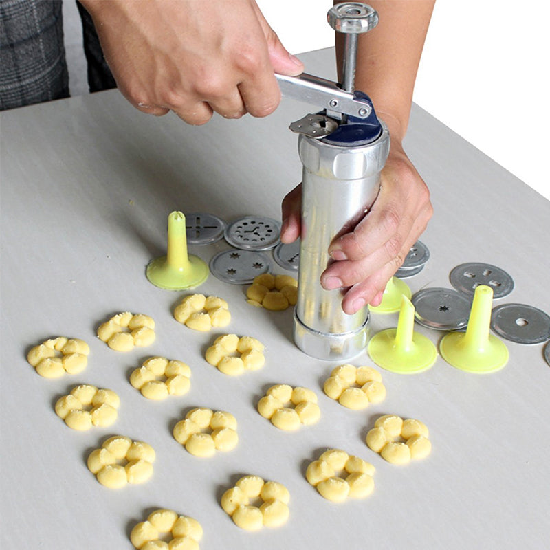 Multifunctional Stainless Steel Cookie Press for Perfect Results